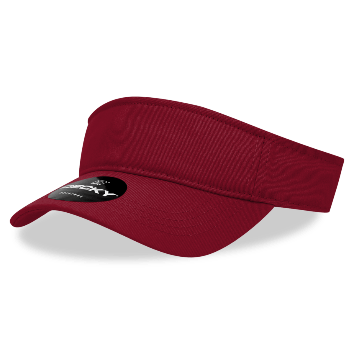 Decky Cotton Visor | Decky 3001 Maroon OSFM Visors