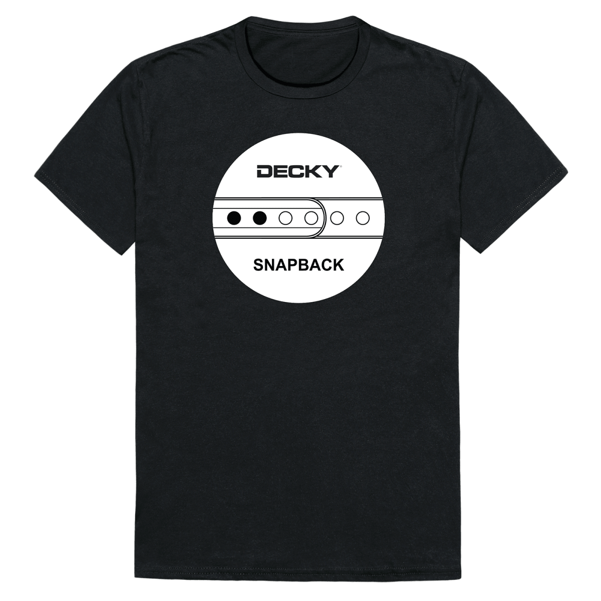 Decky Decky Snapback Graphic Tee | Decky 725 Black S Short Sleeve T-Shirts