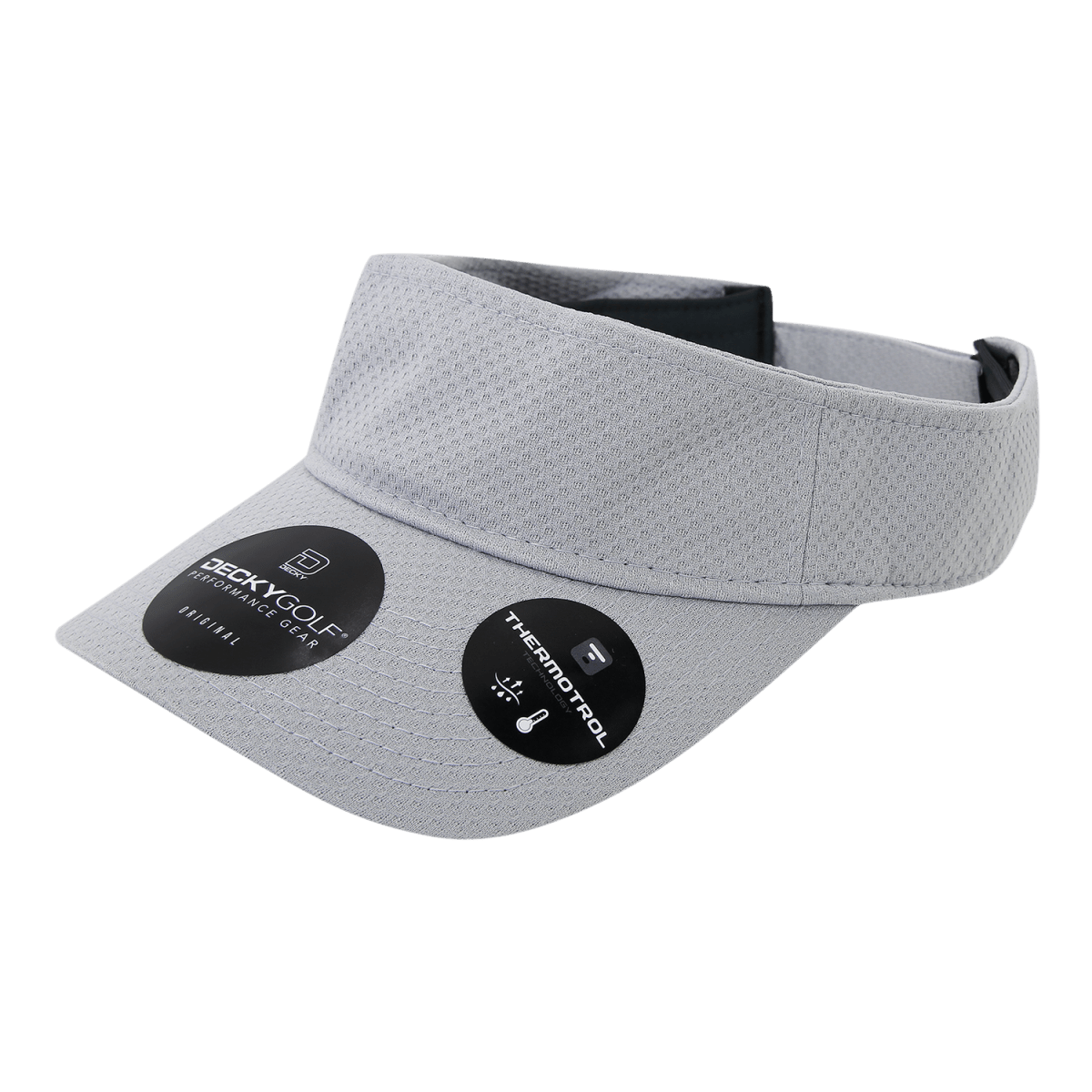 Decky Dimple Patterned Sun Visors | Decky 6204 Grey OSFM Visors