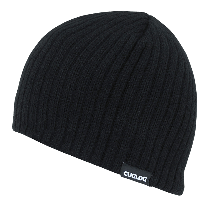 Decky Elbruz Ribbed Acrylic Beanies | Decky K008 Black Standard Beanies