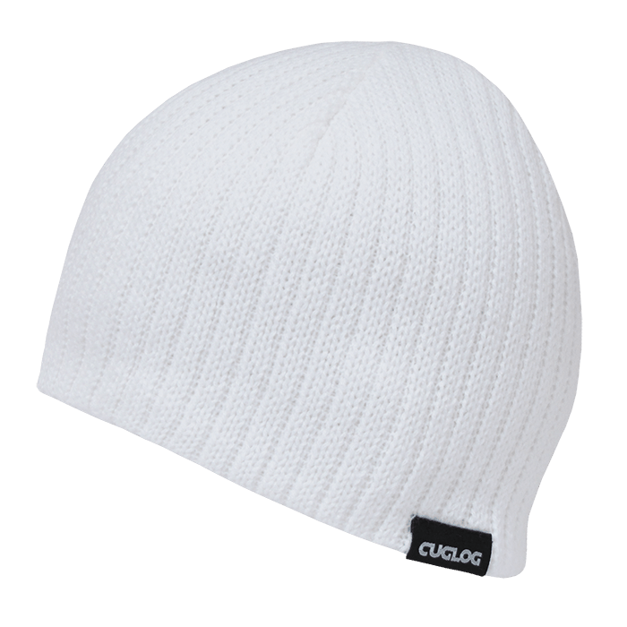 Decky Elbruz Ribbed Acrylic Beanies | Decky K008 White OSFM Beanies