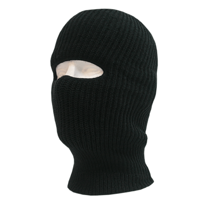 Decky Face Mask 1 Hole Beanie | Decky 971 Black Standard Beanies