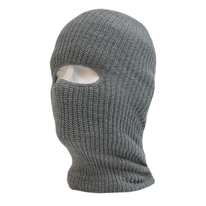 Decky Face Mask 1 Hole Beanie | Decky 971 Heather Grey OSFM Beanies