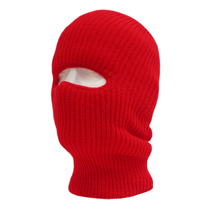 Decky Face Mask 1 Hole Beanie | Decky 971 Red OSFM Beanies