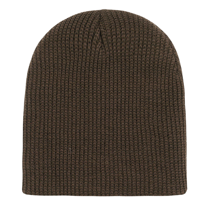 Decky GI Cuffless Watch Caps | Decky 608 Brown OSFM Hats