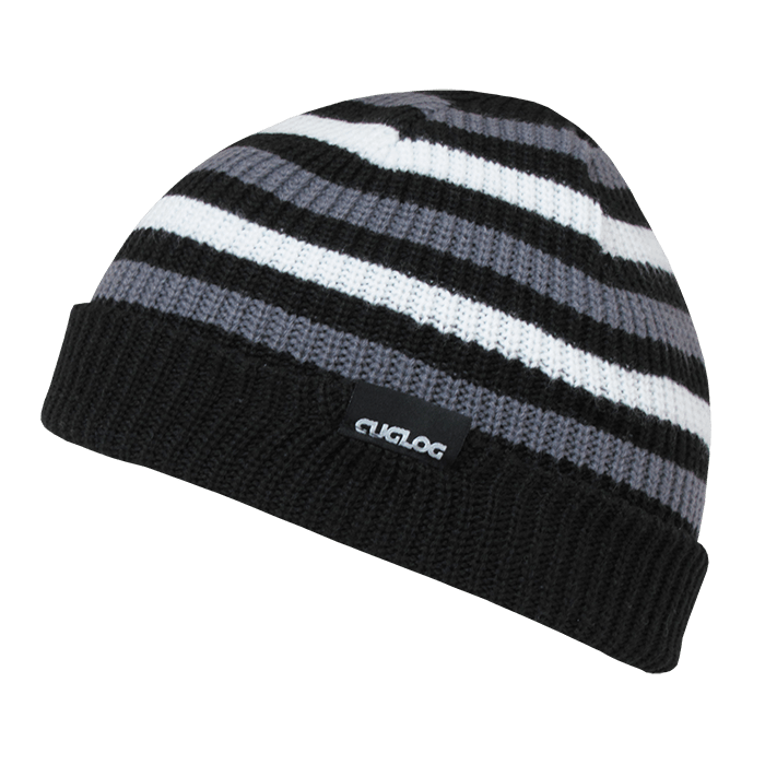 Decky Kilimanjaro Striped Beanie | Decky K005 Blk/Wht/Gry OSFM Beanies