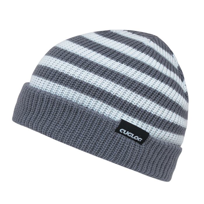 Decky Kilimanjaro Striped Beanie | Decky K005 Gry/White OSFM Beanies