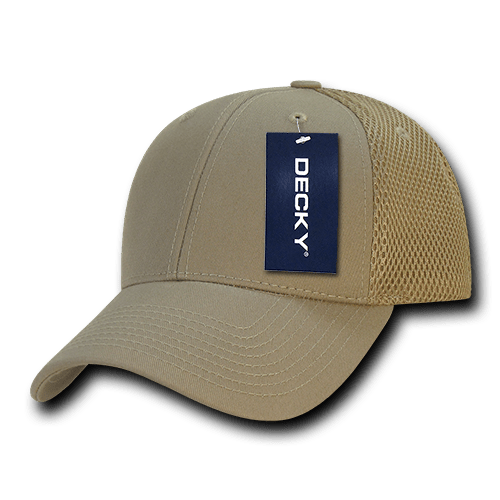 Decky Low Crown Air Mesh Baseball Cap | Decky 204 KHA/KHA OSFM Hats