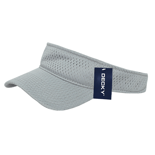 Decky Mesh Jersey Visor | Decky 3014 Grey OSFM Visors