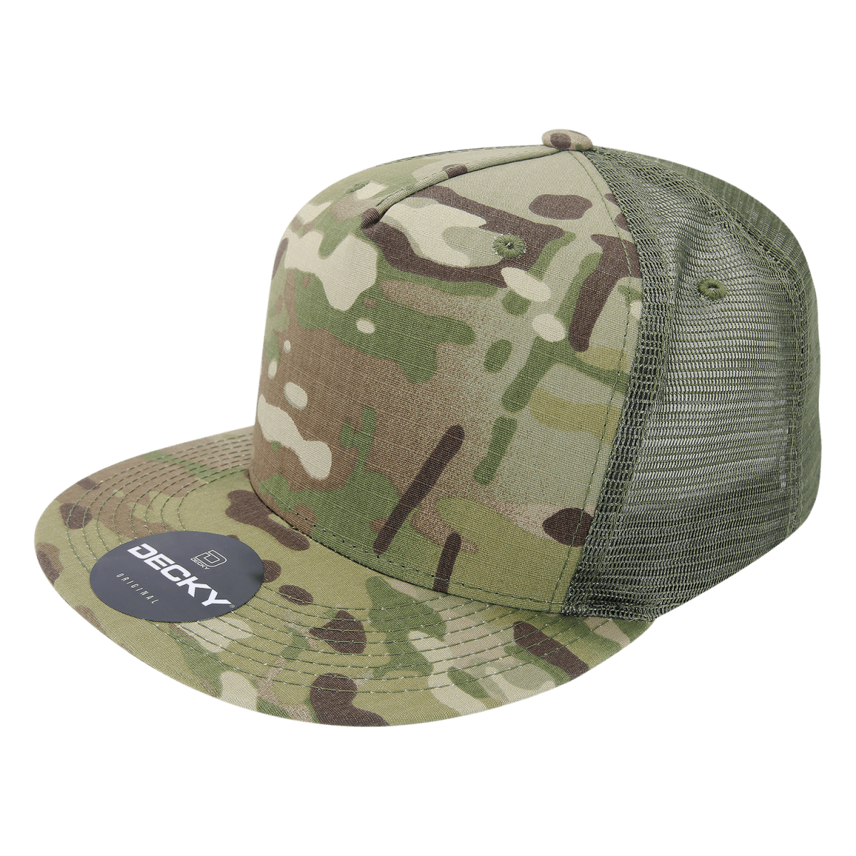 Decky MULTICAM 5 Panel Trucker | Decky 6304 MTC/MTC/OLV OSFM