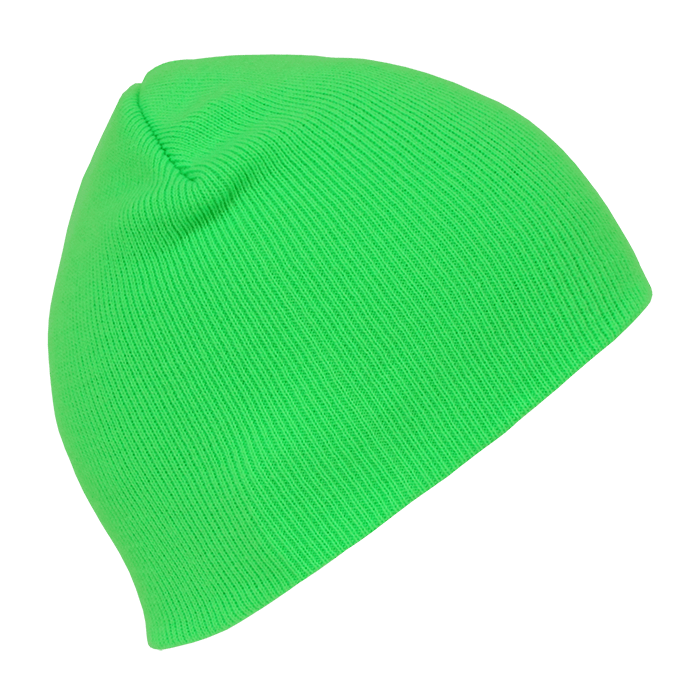 Decky Neon Acrylic Short Beanies | Decky 814 Green OSFM Beanies