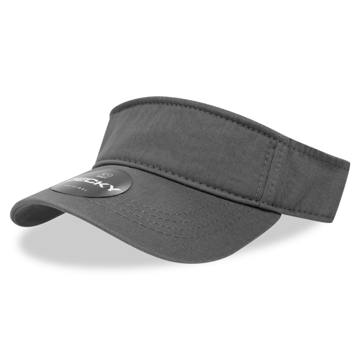 Decky Polo Visor | Decky 962 Charcoal OSFM Visors