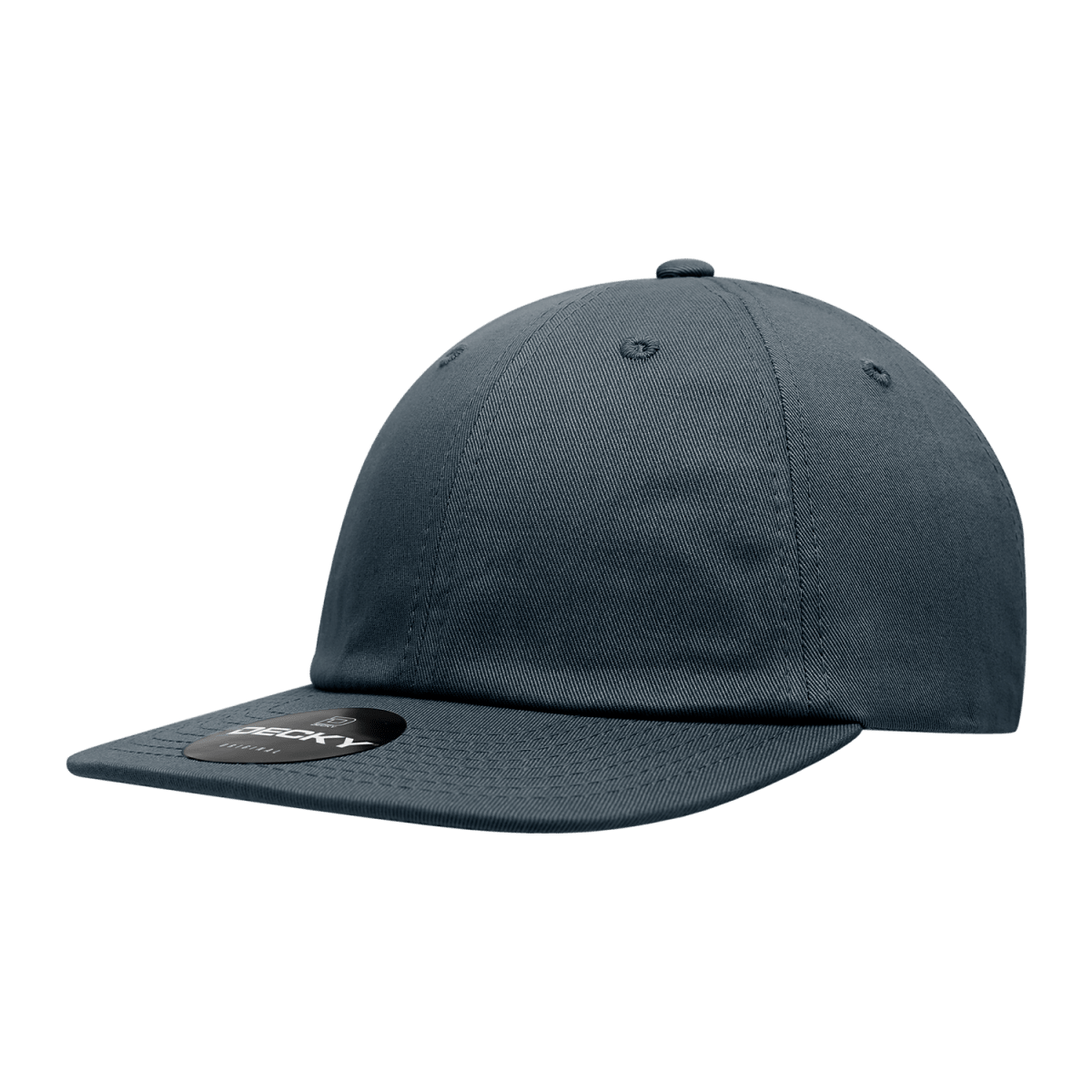 Decky Relaxed Flat Bill Cotton Caps | Decky 200 Navy OSFM Hats