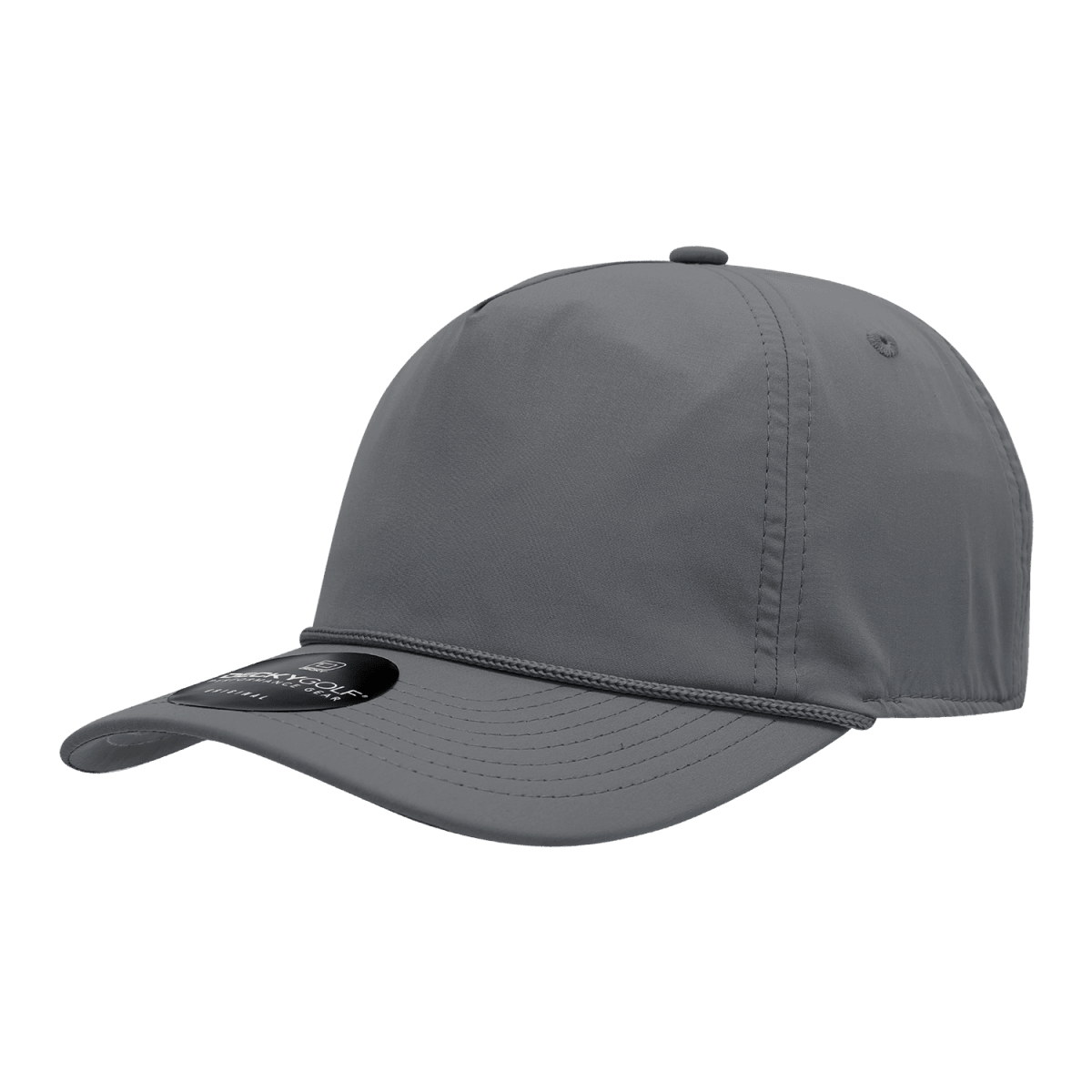 Decky Sleek H2O 5 Panel Caps | Decky 6406 Char OSFM Hats