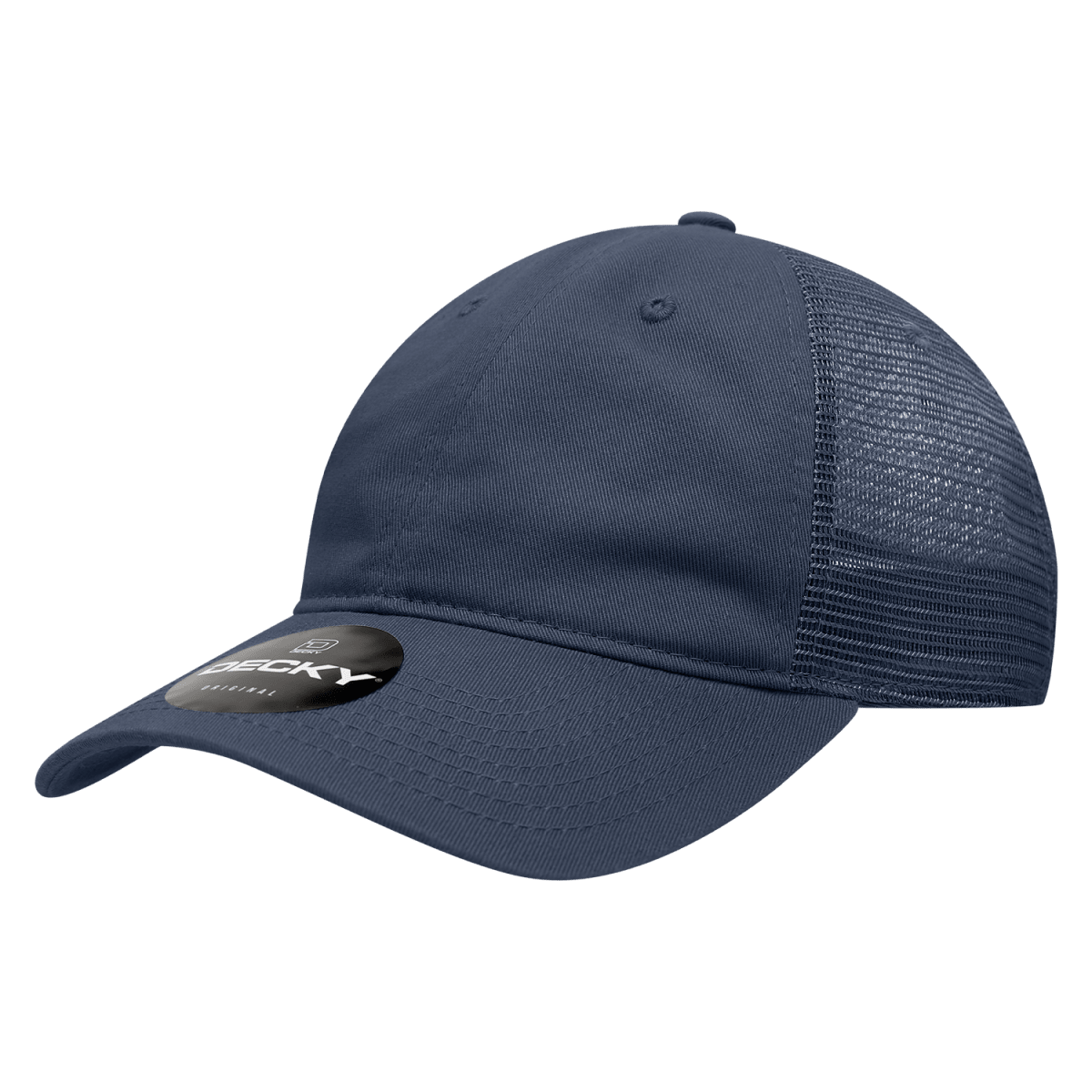 Decky Women's 6 Panel Low Profile Relaxed Cotton Trucker | Decky 5122 Navy OSFM