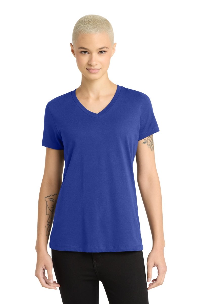 District DM1170L Women’s Perfect Tri Crewneck Tee Deep Royal XS Short Sleeve T-Shirts
