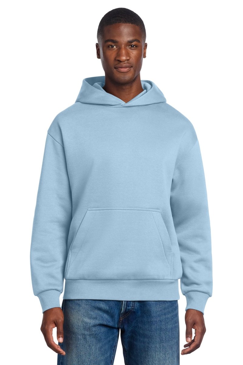 District DT6150 VIT Heavyweight Fleece Hoodie Ice Blue XS Sweatshirts/Fleece