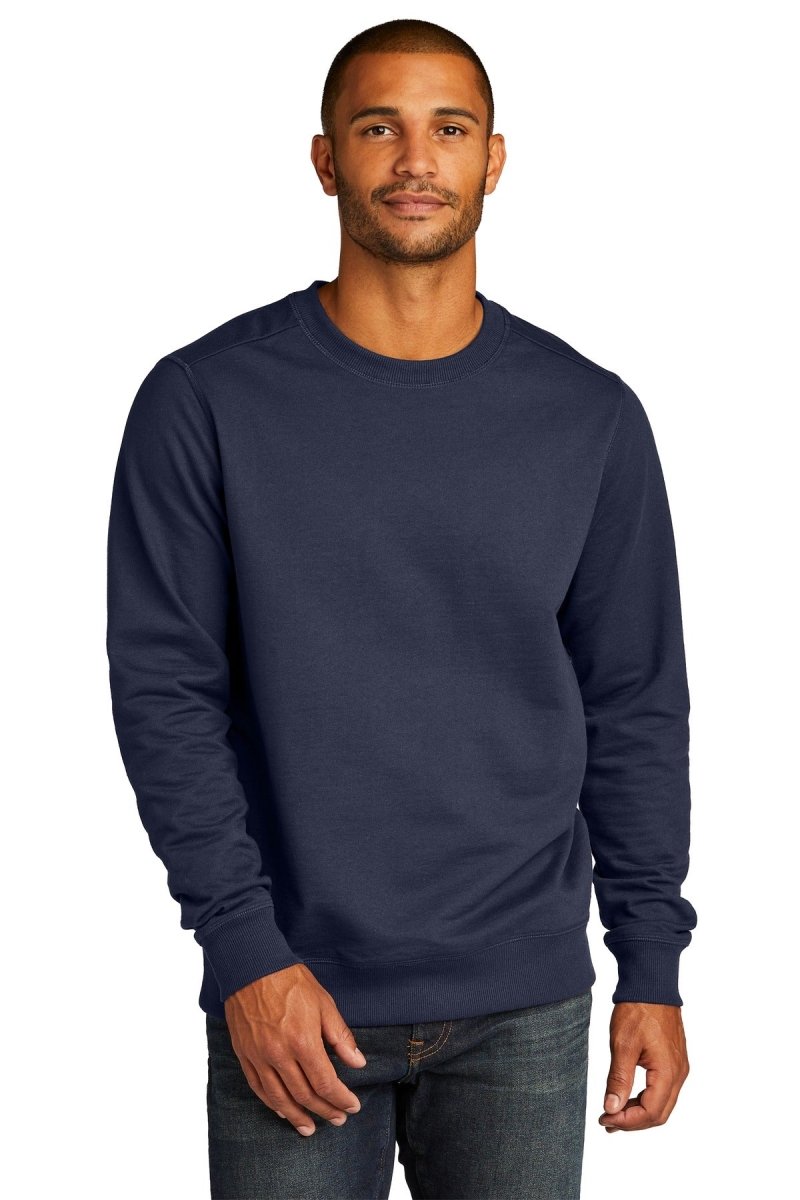 District ® Re - Fleece ™ Crew DT8104 - District DT8104 True Navy XS Crewneck Sweatshirts