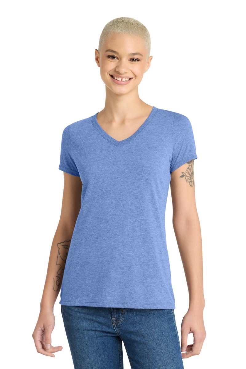 District ® Women's Perfect Tri ® V - Neck Tee. DM1350L - District DM1350L Maritime Frost XS Short Sleeve T-Shirts
