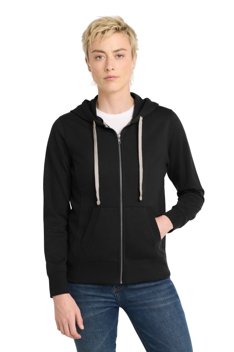 District ® Women's Re - Fleece ™ Full - Zip Hoodie DT8103 - District DT8103 Black XS Women's Zip Hoodies