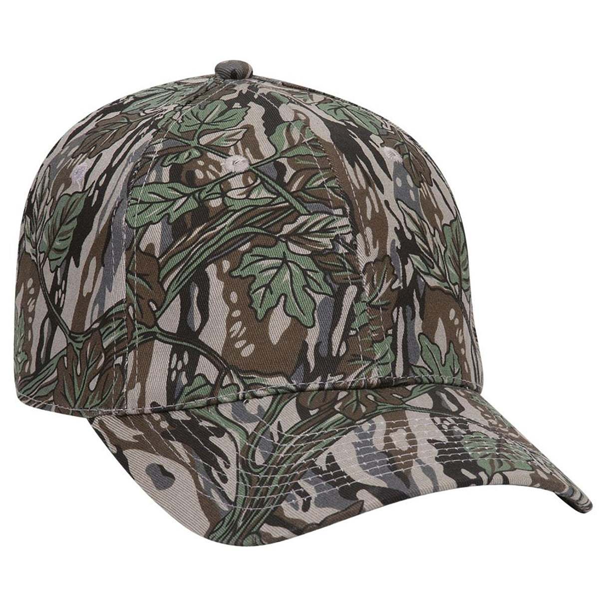 OTTO CAP "OTTO FLEX" Fitted Camouflage 6 Panel Low Profile Baseball Cap OTTO 77-379