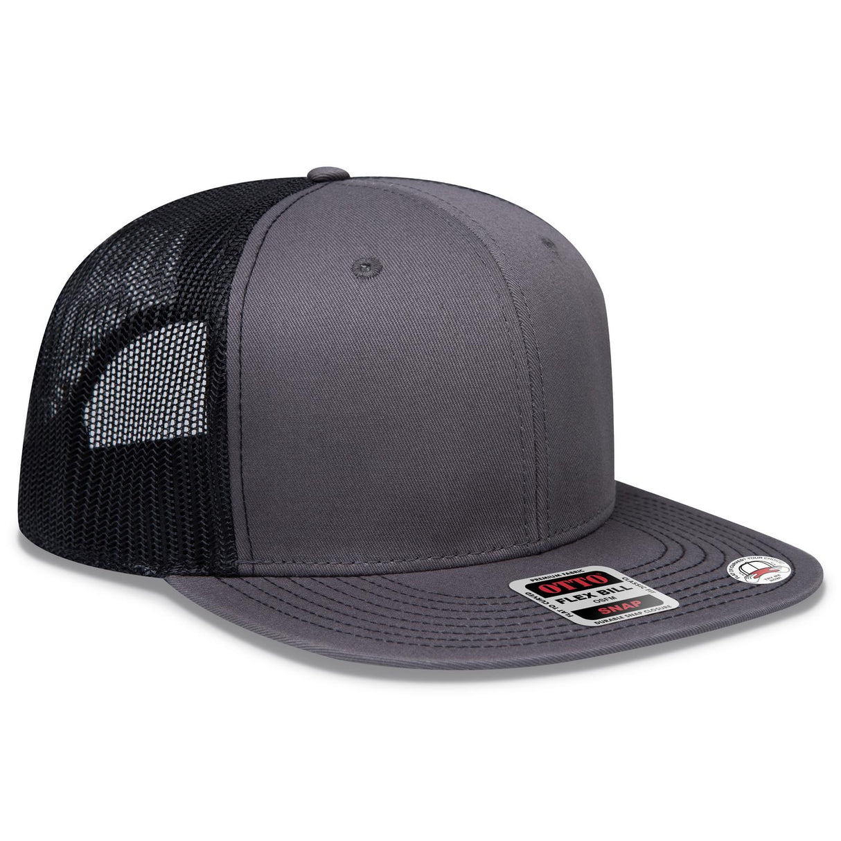 OTTO CAP "OTTO SNAP" 6 Panel Pro Style Mesh Back Trucker Snapback Hat OTTO 141-1070