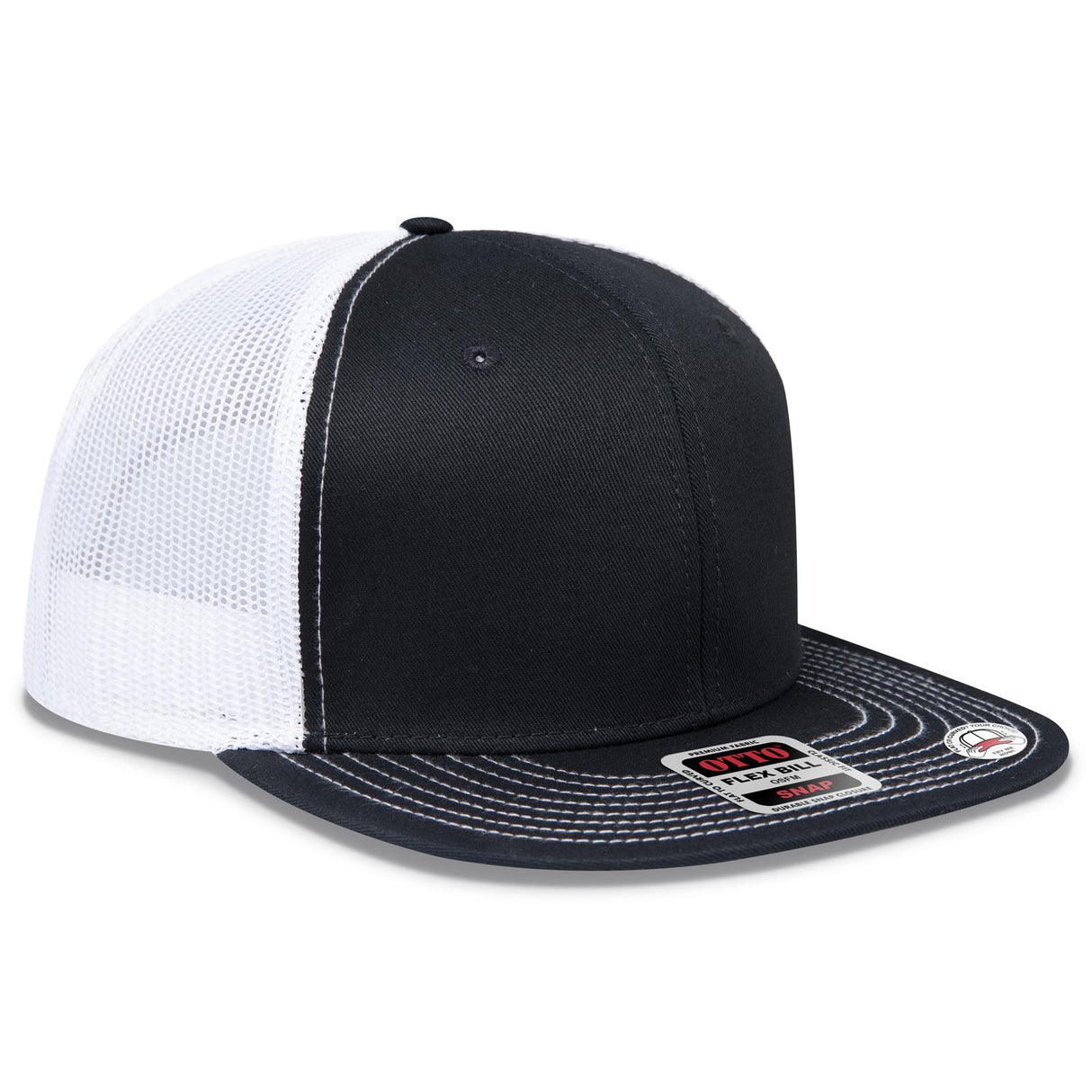 OTTO CAP "OTTO SNAP" 6 Panel Pro Style Mesh Back Trucker Snapback Hat OTTO 141-1070