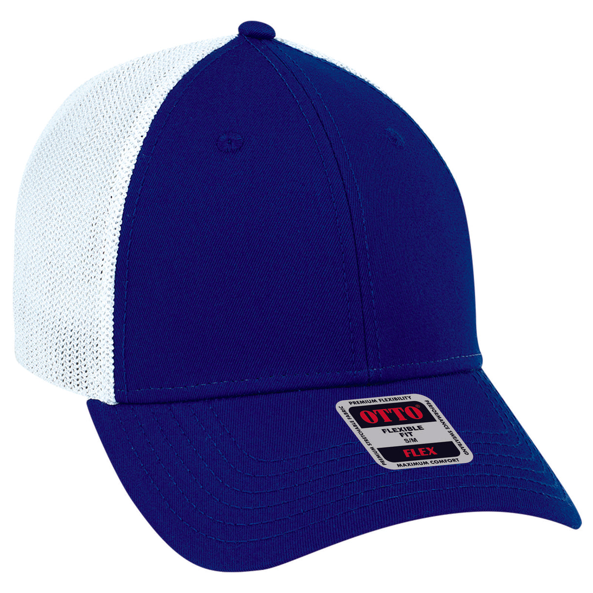 OTTO CAP "OTTO FLEX" Fitted 6 Panel Low Profile Mesh Back Trucker Hat OTTO 135-1230