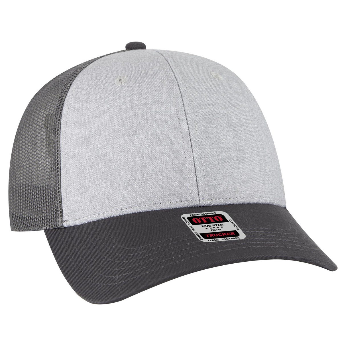 OTTO CAP 6 Panel Low Profile Mesh Back Trucker Hat OTTO 83-473