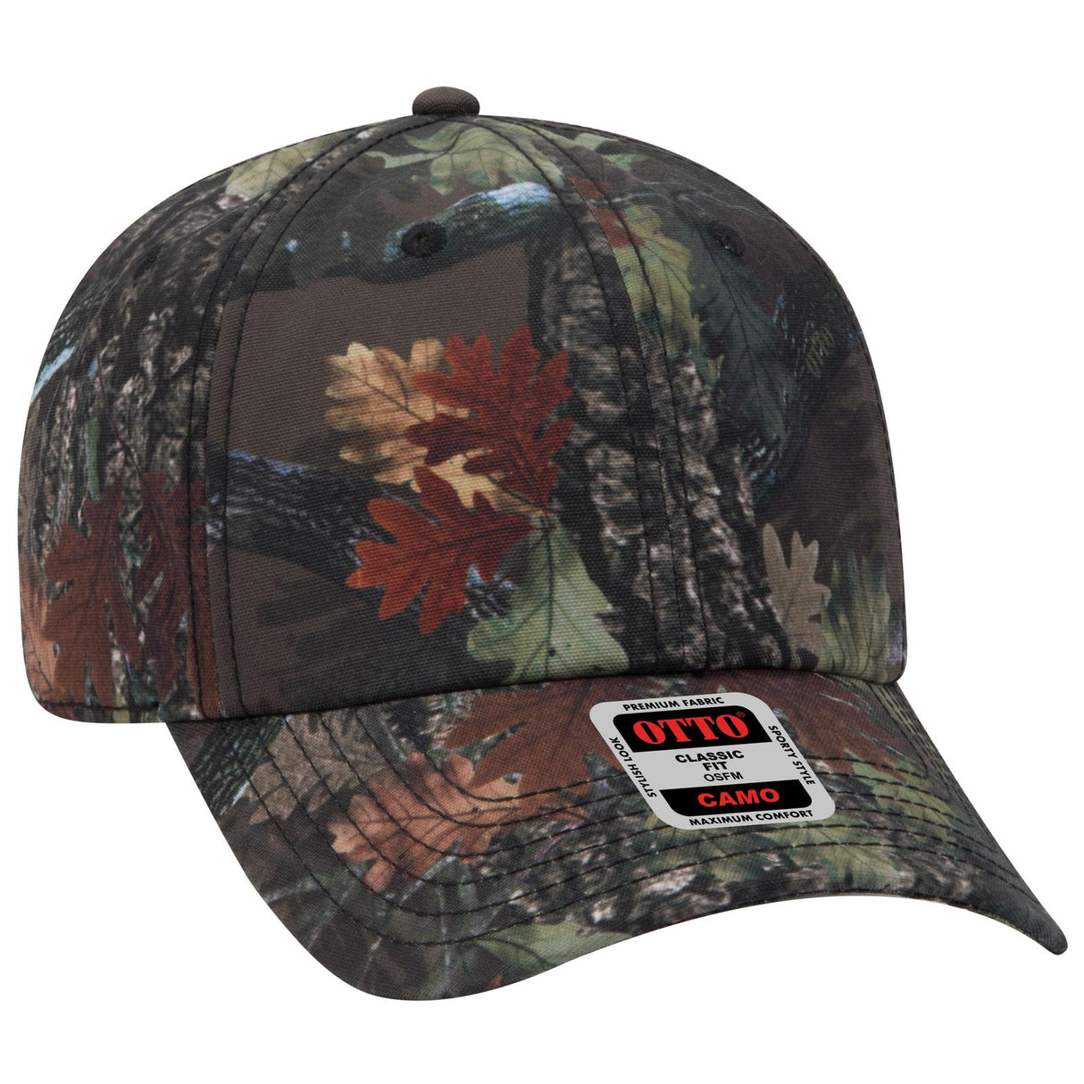 OTTO CAP Camouflage 6 Panel Low Profile Baseball Cap OTTO 103-1263