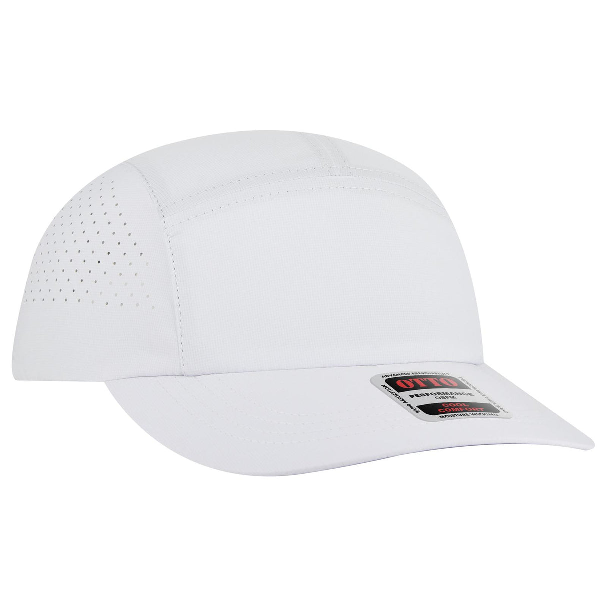 OTTO CAP 5 Panel Running Hat w/ Elastic Soft Visor OTTO 133-1