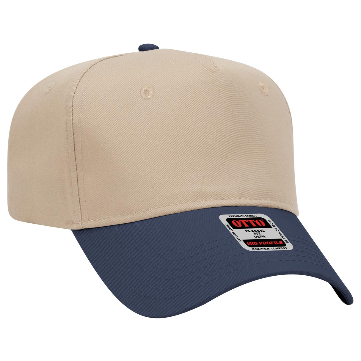 OTTO CAP 5 Panel Mid Profile Baseball Cap OTTO 31-069