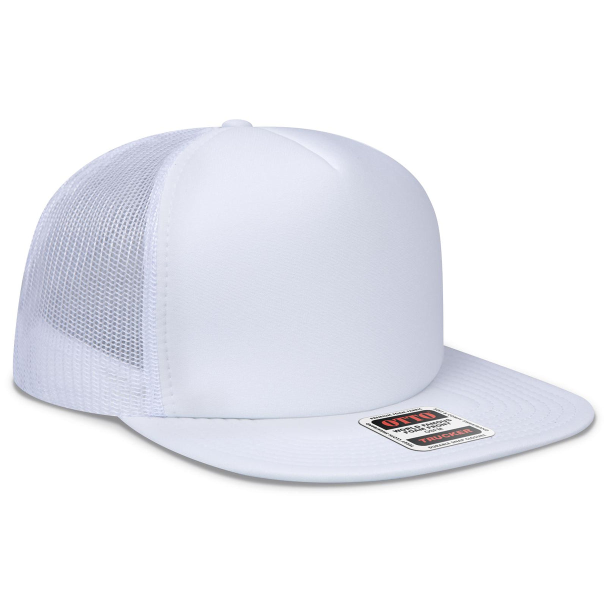 OTTO CAP "OTTO SNAP" 5 Panel High Crown Mesh Back Trucker Snapback Hat OTTO 132-1037