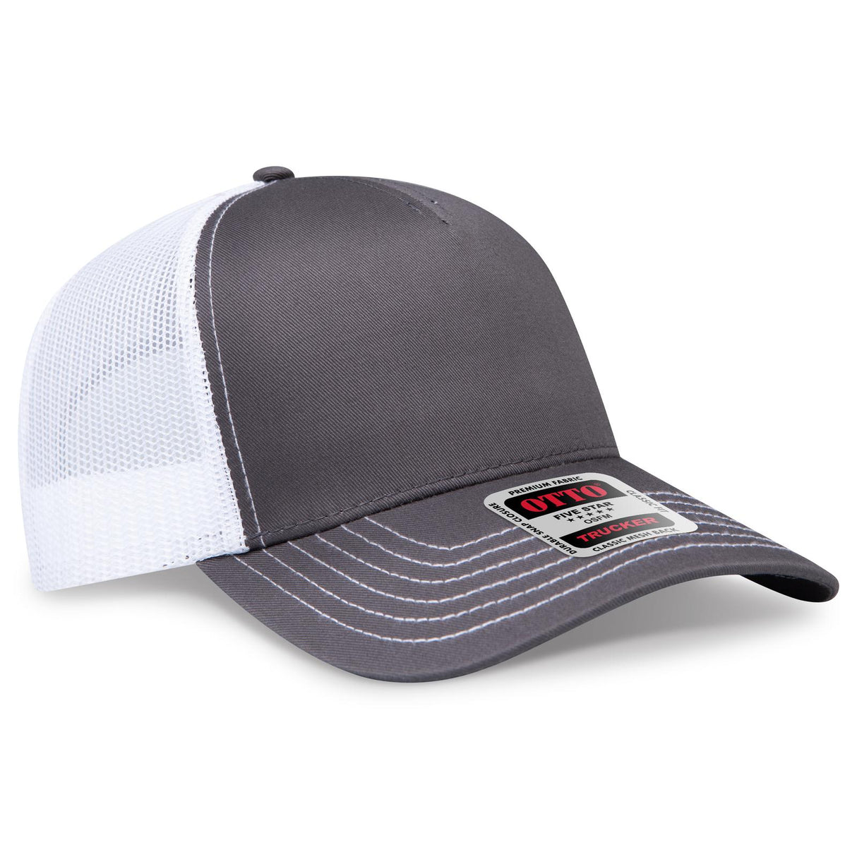 OTTO CAP 5 Panel Low Profile Mesh Back Trucker Hat OTTO 102-664