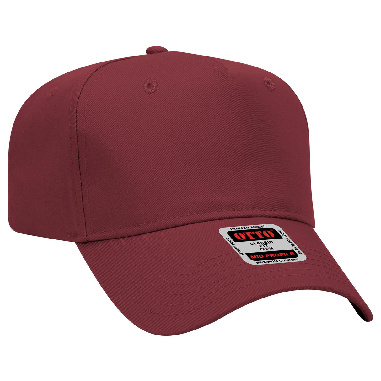 OTTO CAP 5 Panel Mid Profile Baseball Cap OTTO 31-069 Otto Cap