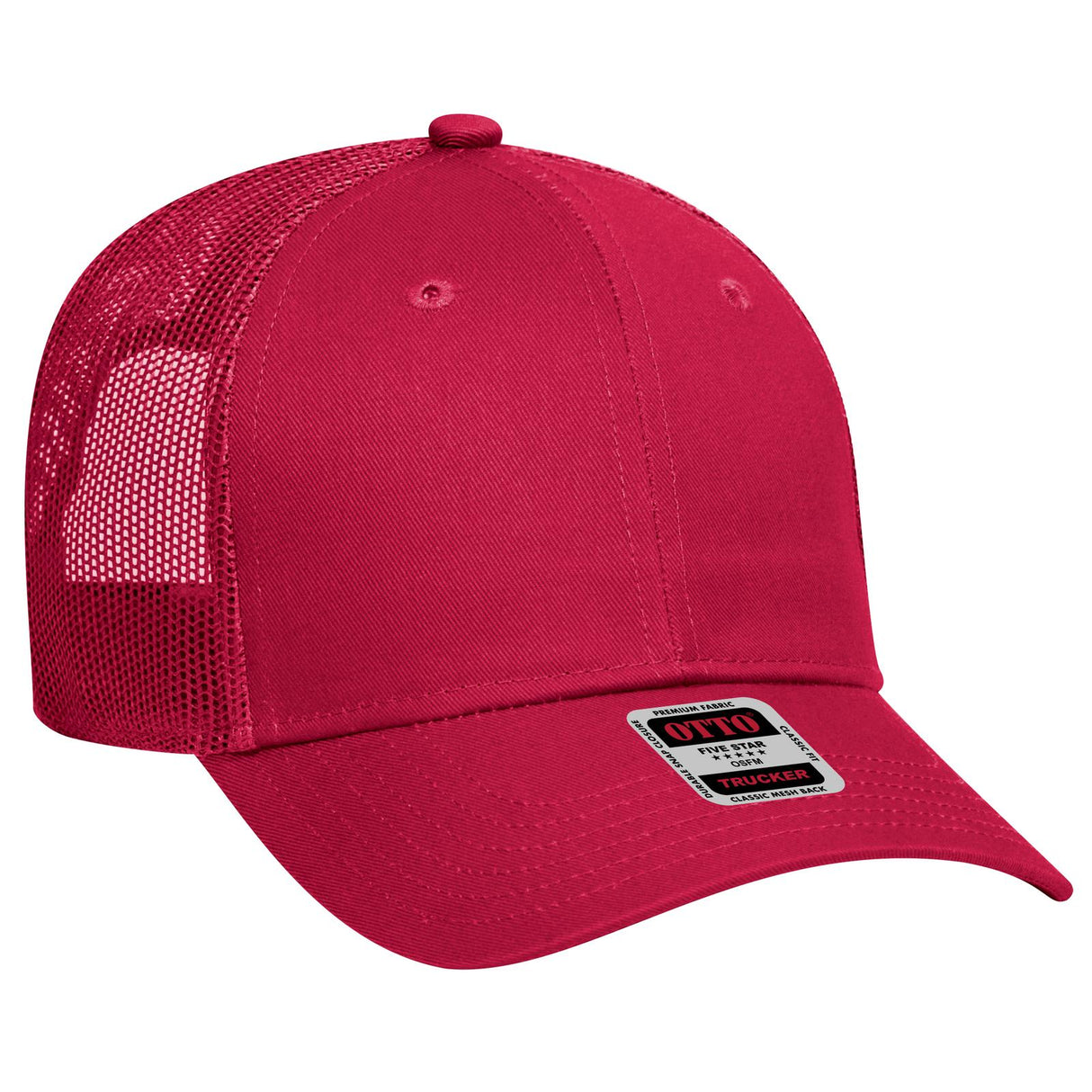 OTTO CAP 6 Panel Low Profile Mesh Back Trucker Hat OTTO 83-473