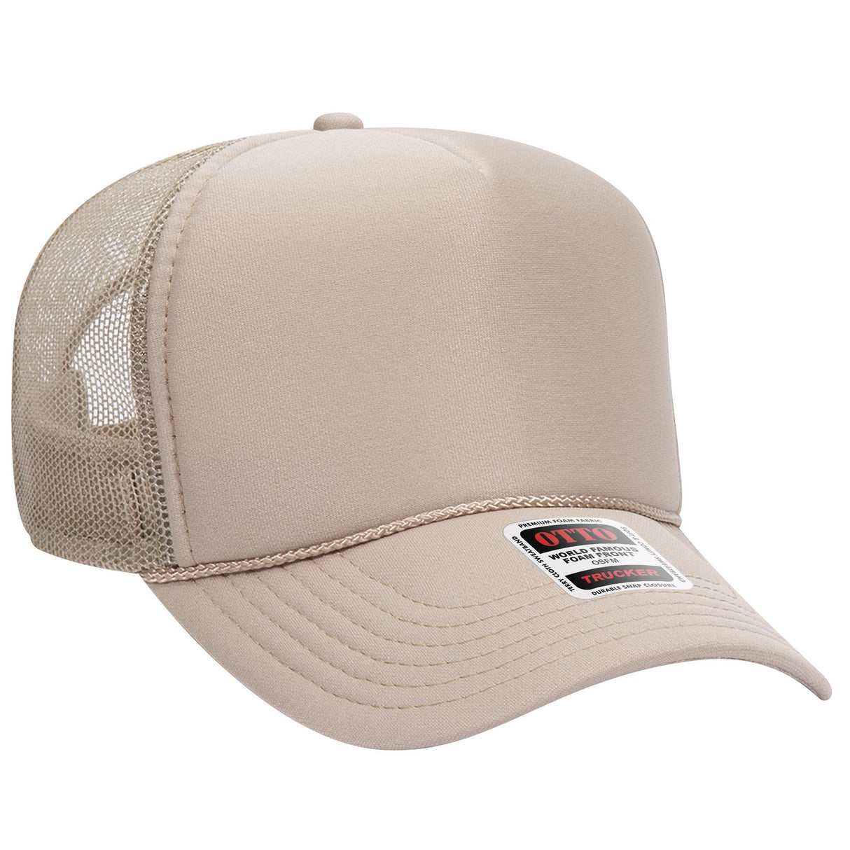 OTTO CAP 5 Panel Mid Profile Mesh Back Trucker Hat OTTO 32-467