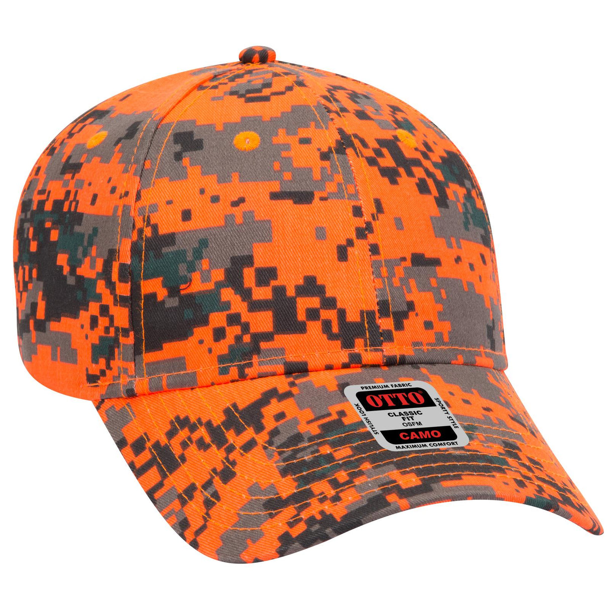 OTTO CAP Camouflage 6 Panel Low Profile Baseball Cap OTTO 78-353