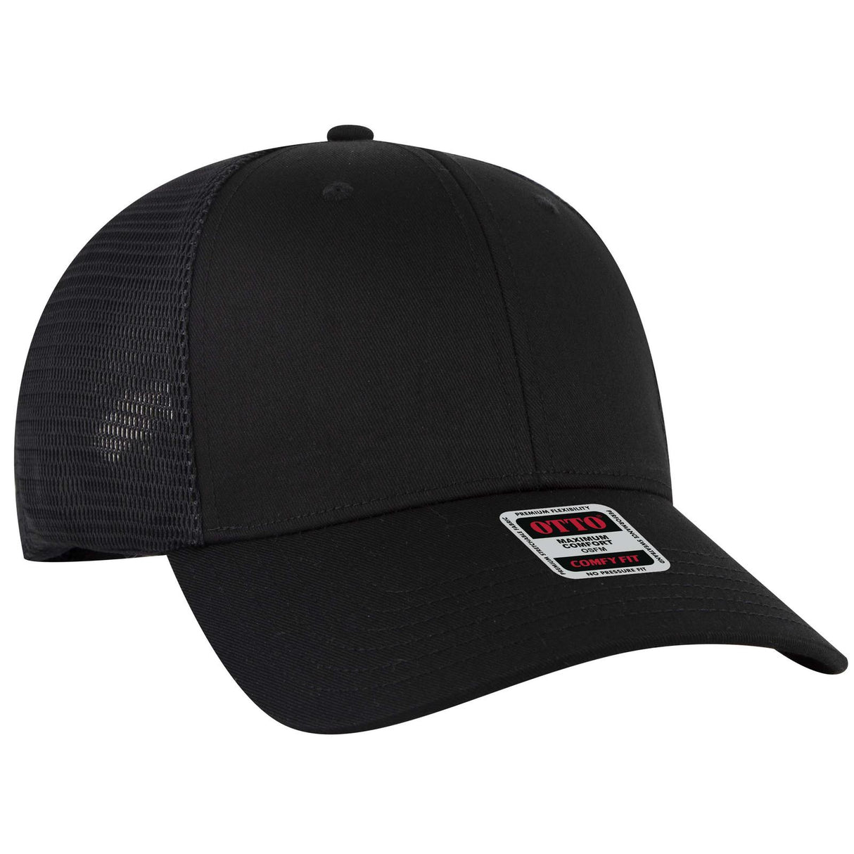 OTTO CAP "OTTO COMFY FIT" 6 Panel Low Profile Mesh Back Trucker Hat OTTO 83-2