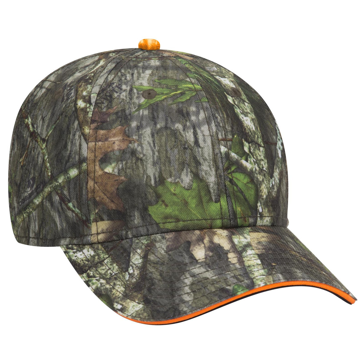 OTTO CAP Mossy Oak Camouflage Sandwich Visor 6 Panel Low Profile Baseball Cap OTTO 171-1294