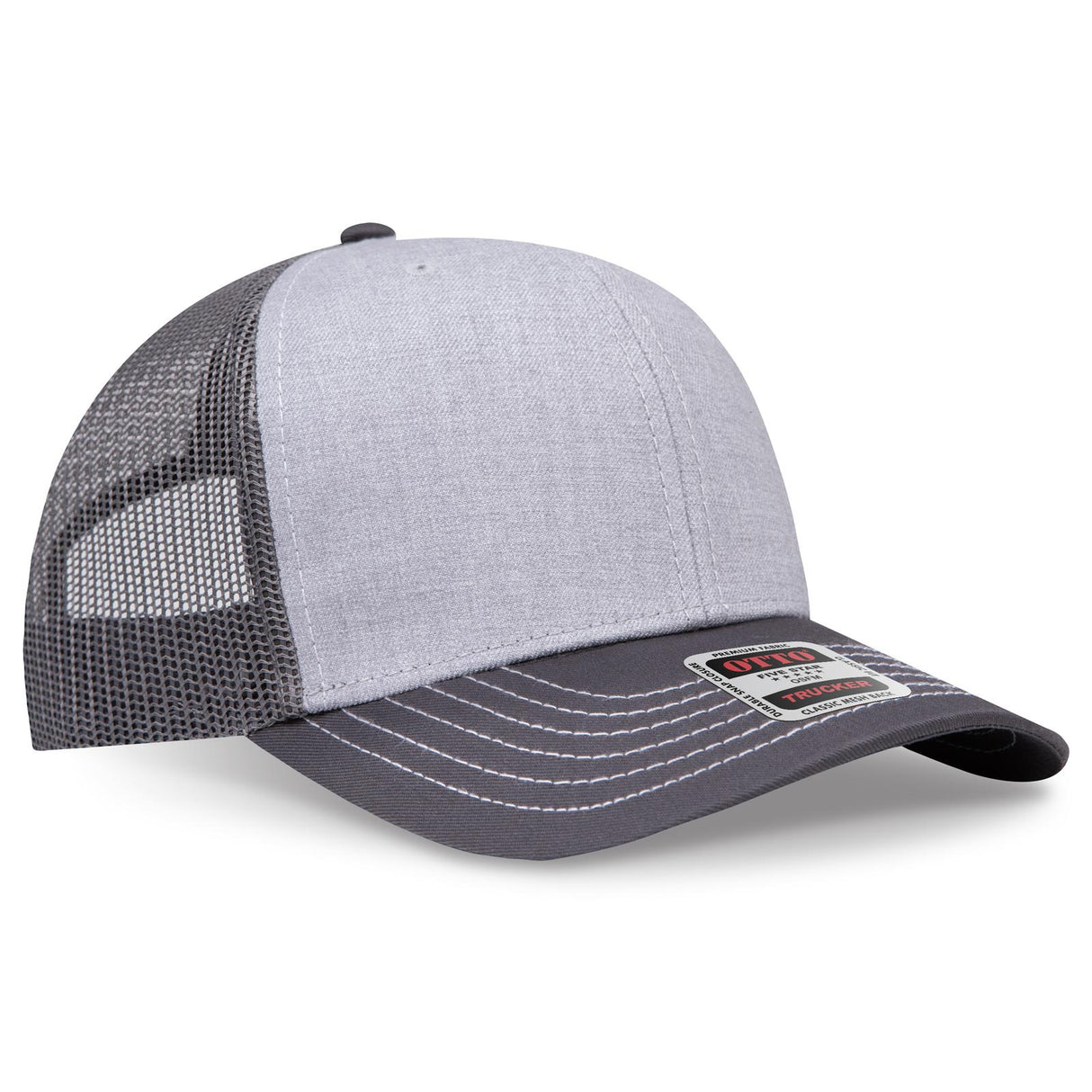OTTO CAP 6 Panel Mid Profile Mesh Back Trucker Hat OTTO 112-1
