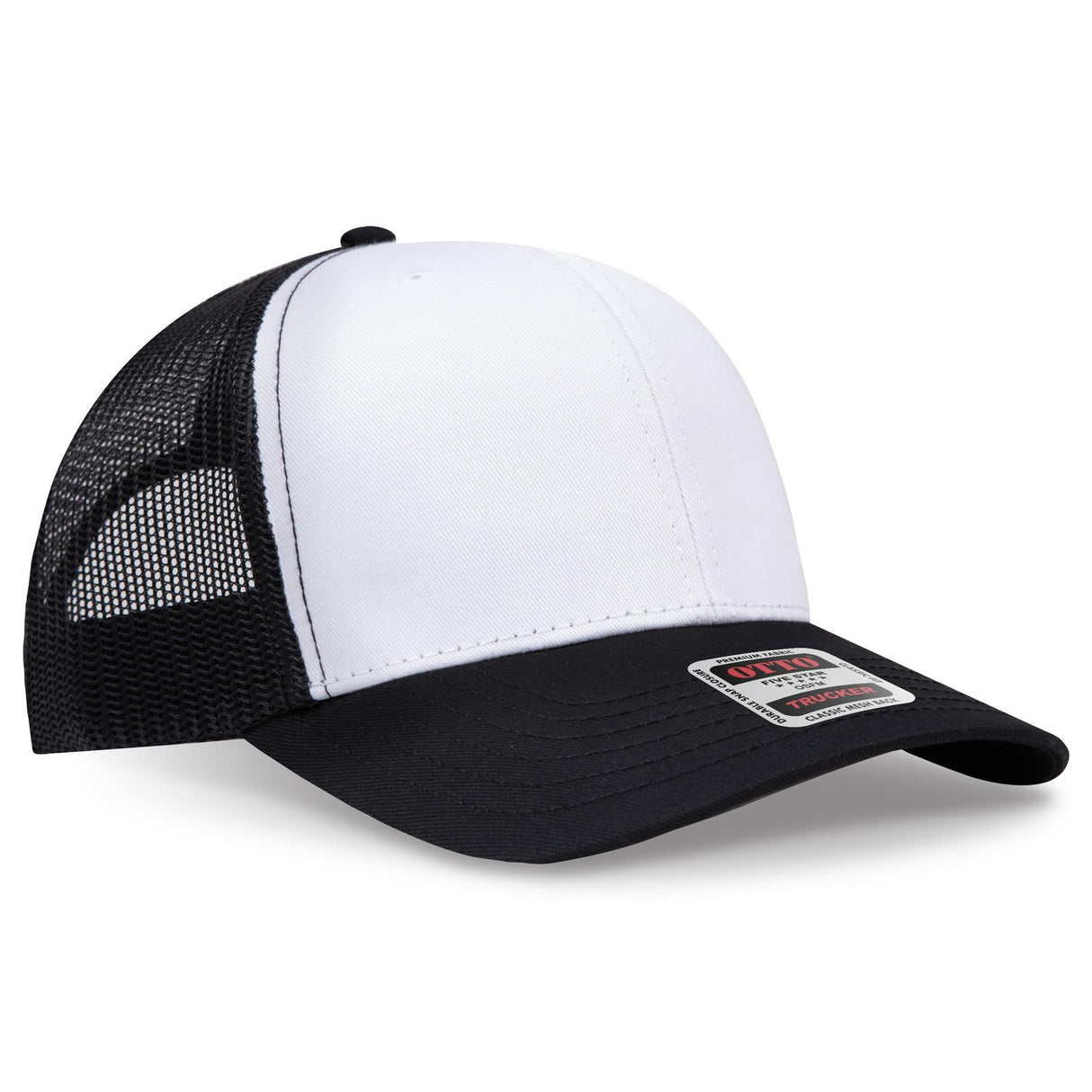 OTTO CAP 6 Panel Mid Profile Mesh Back Trucker Hat OTTO 112-1