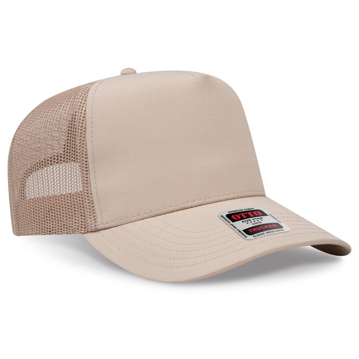 OTTO CAP 5 Panel Mid Profile Mesh Back Trucker Hat OTTO 32-285