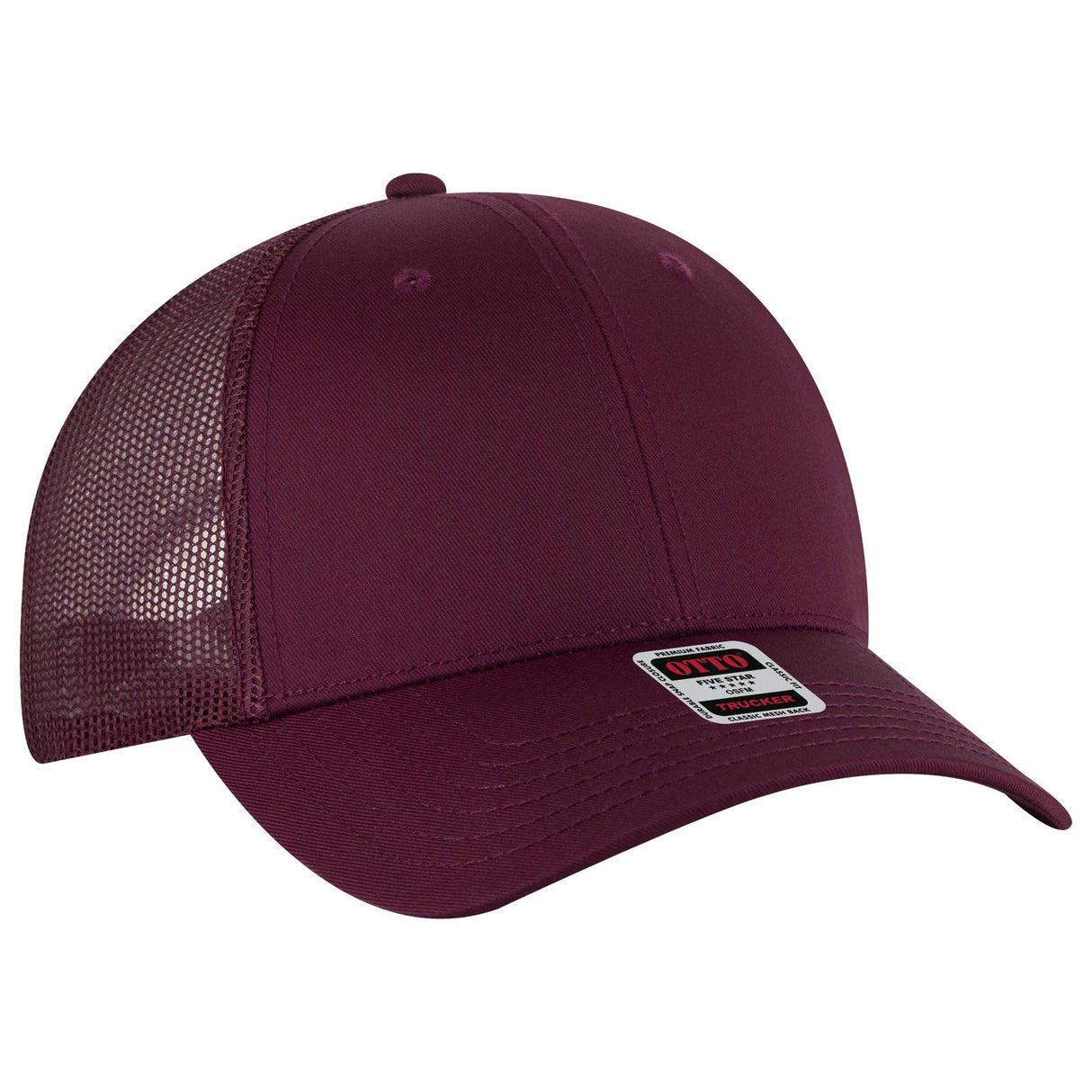 OTTO CAP 6 Panel Low Profile Mesh Back Trucker Hat OTTO 83-1239