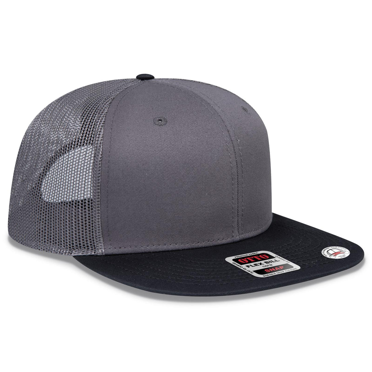 OTTO CAP "OTTO SNAP" 6 Panel Pro Style Mesh Back Trucker Snapback Hat OTTO 141-1070