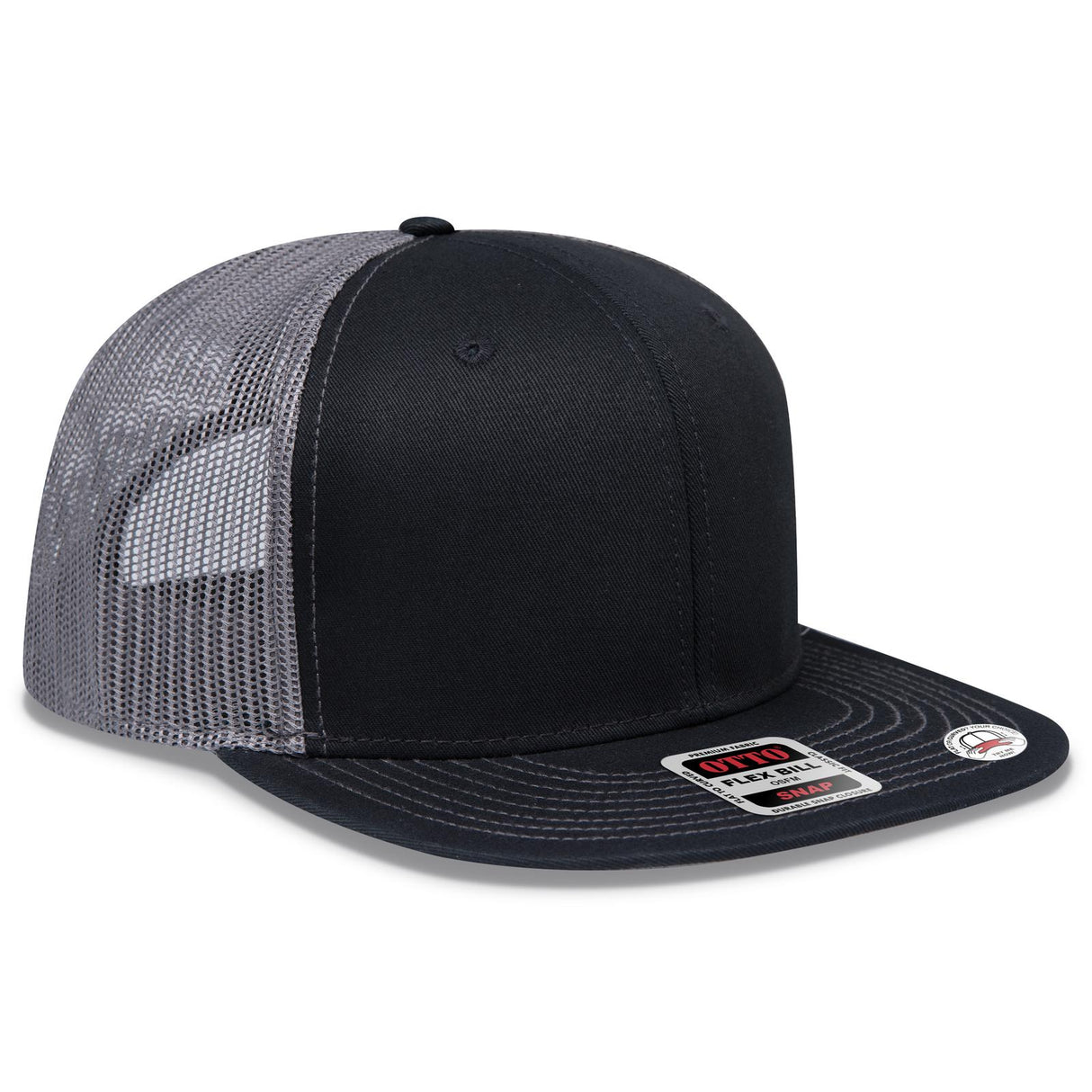 OTTO CAP "OTTO SNAP" 6 Panel Pro Style Mesh Back Trucker Snapback Hat OTTO 141-1070