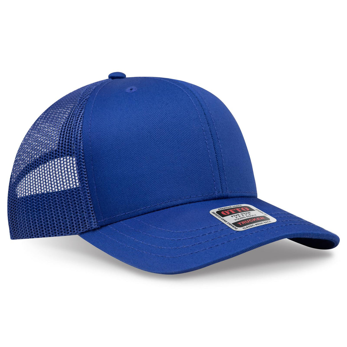 OTTO CAP 6 Panel Mid Profile Mesh Back Trucker Hat OTTO 112-1