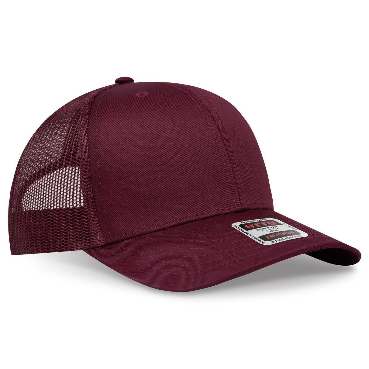 OTTO CAP 6 Panel Mid Profile Mesh Back Trucker Hat OTTO 112-1