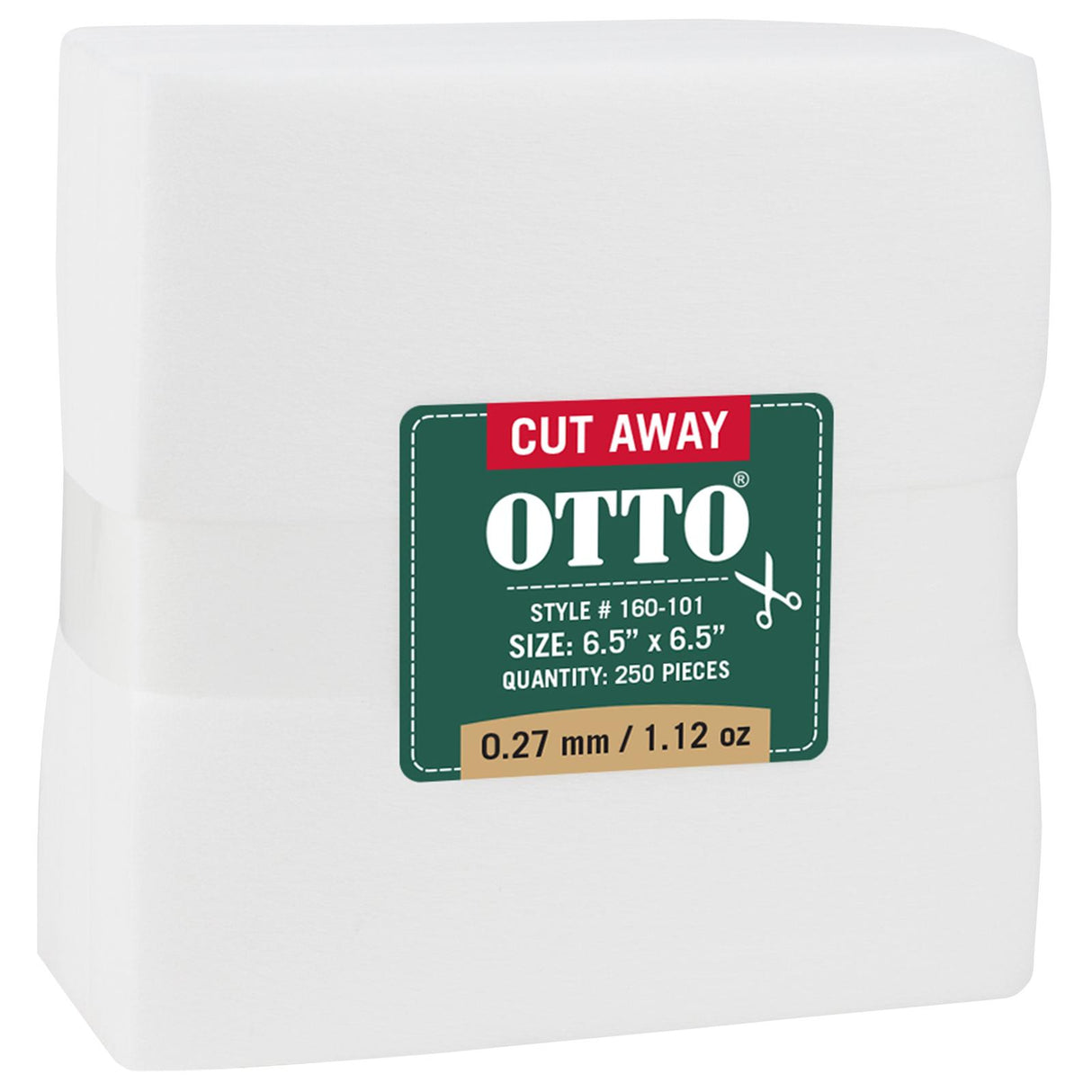 OTTO Embroidery Stabilizer Backing Cut Away Sheets OTTO 160-101