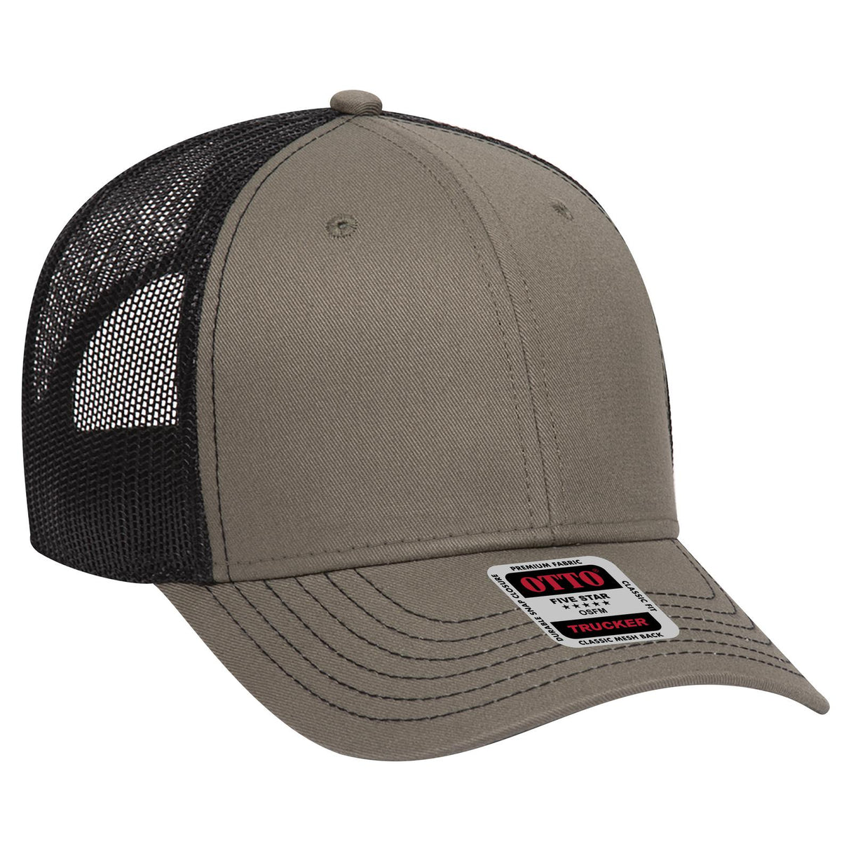 OTTO CAP 6 Panel Low Profile Mesh Back Trucker Hat OTTO 83-1239